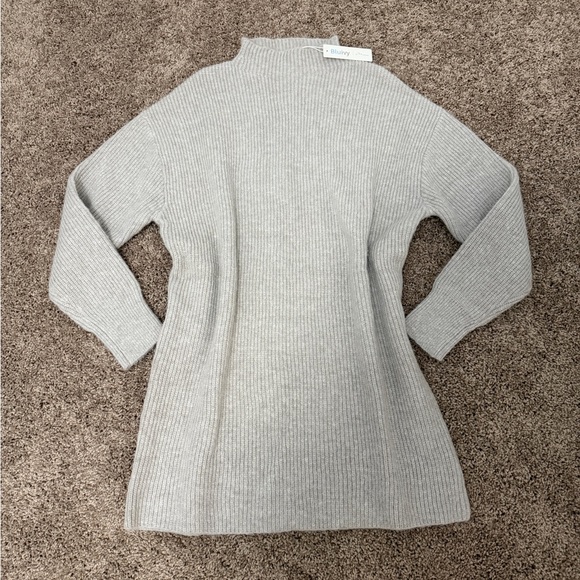 Light Gray Sweater Dress - Picture 3 of 6